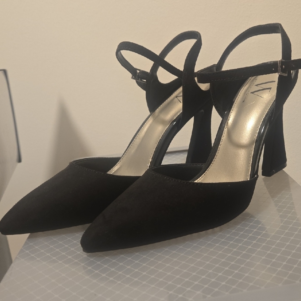 Black Suede Heels♡